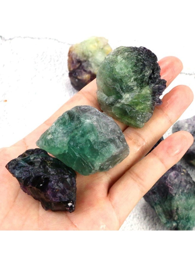 Fireboomoon 2lb/950g Rough Natural Fluorite Stone Raw Rainbow Fluorite Gemstone Crystal Rock - Image 2